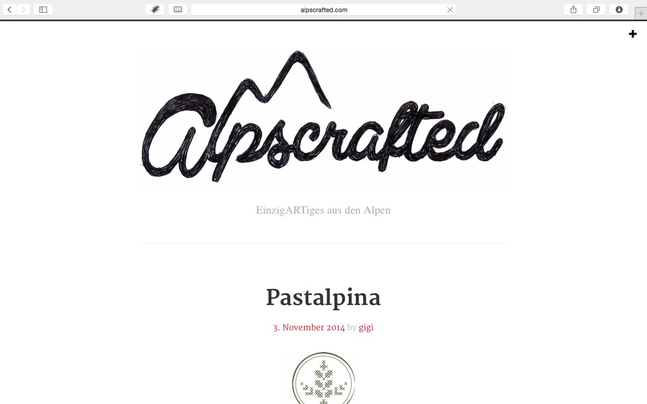 Alpscrafted Homepage