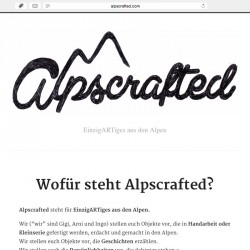 Alpscrafted Philosophie