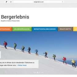 Bergerlebnis Homepage