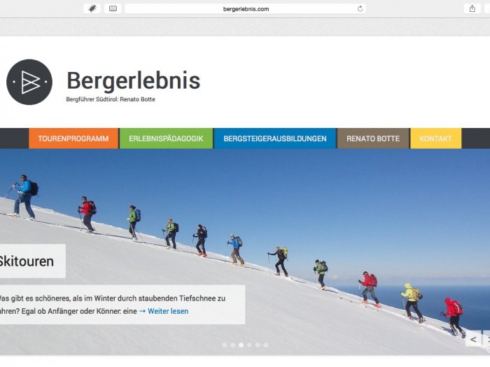 Bergerlebnis Homepage