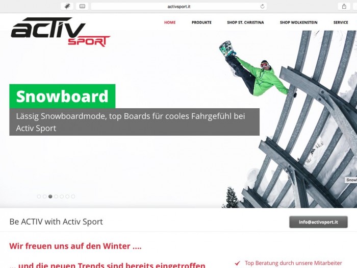 Activsport Desktopversion