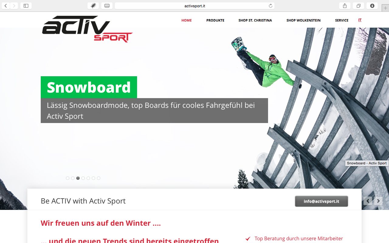 Activsport Desktopversion