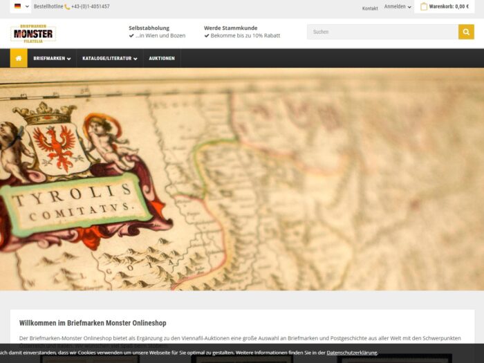 Briefmarken Monster Onlineshop